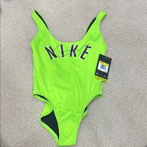 Nike Bright Green One-Piece Swimsuit